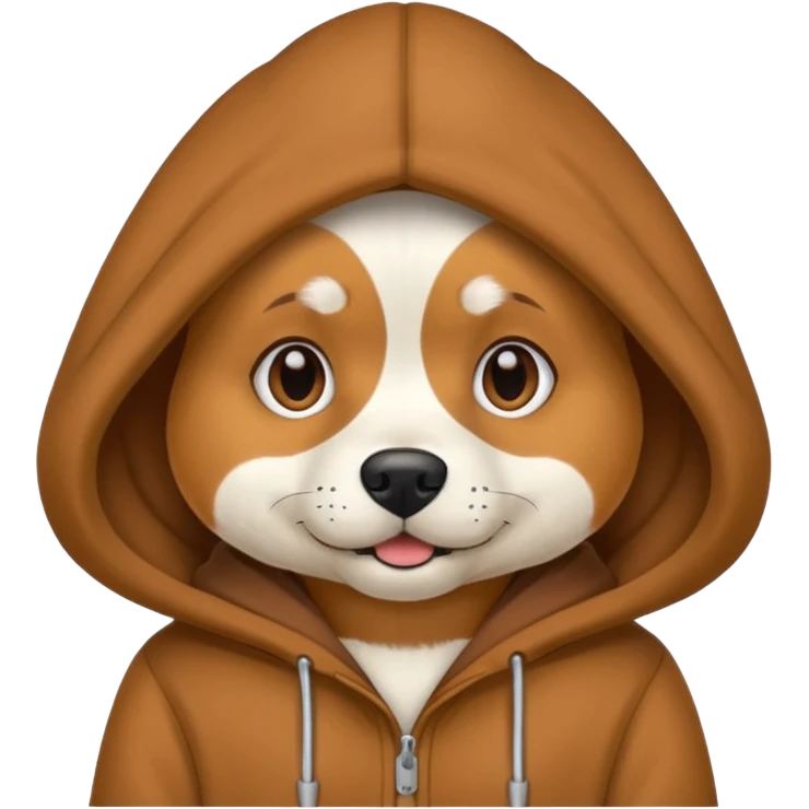 dog wearing hoodie  emoji