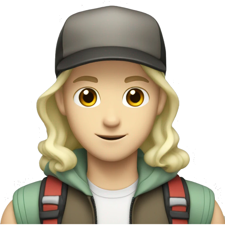 white pokemon trainer emoji