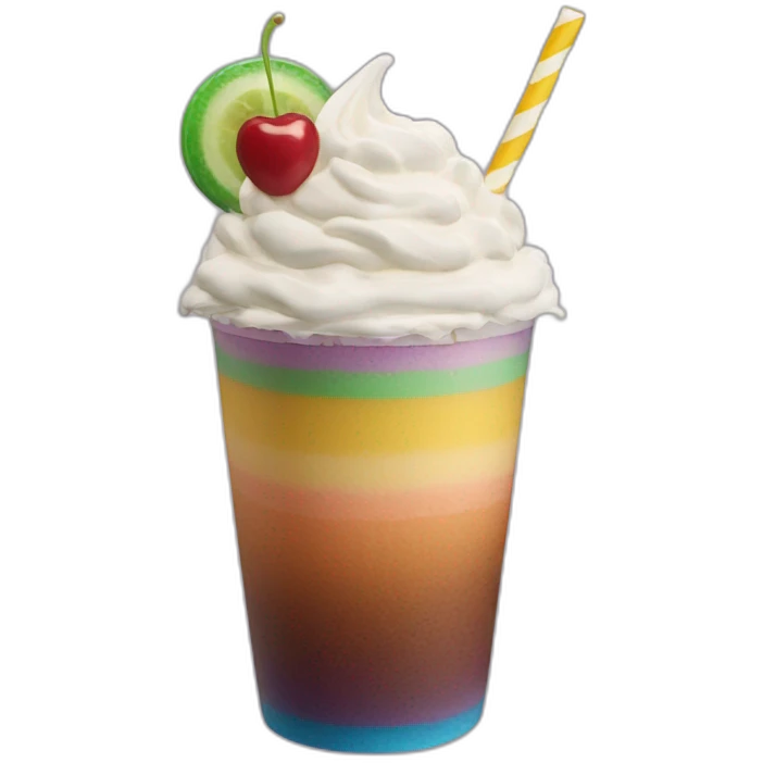 Rainbow frappe  emoji