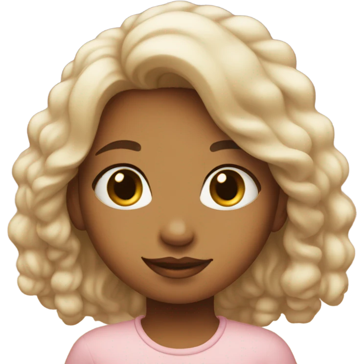 girl with dreamy background emoji