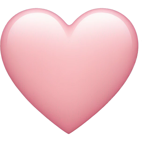 Light pink heart  emoji