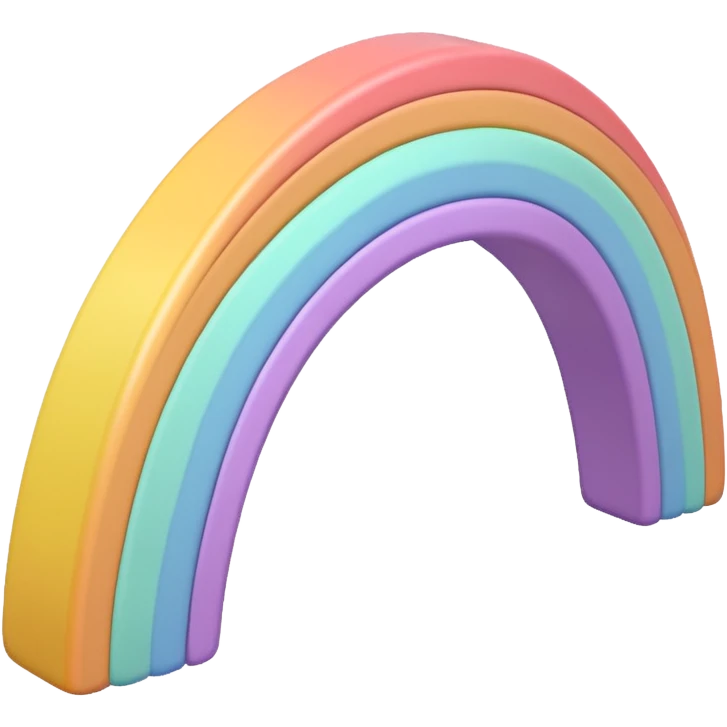 Pastel rainbow emoji