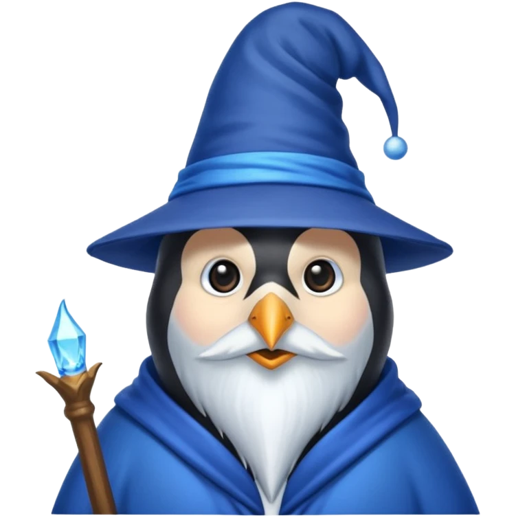 Penguin Wizard emoji