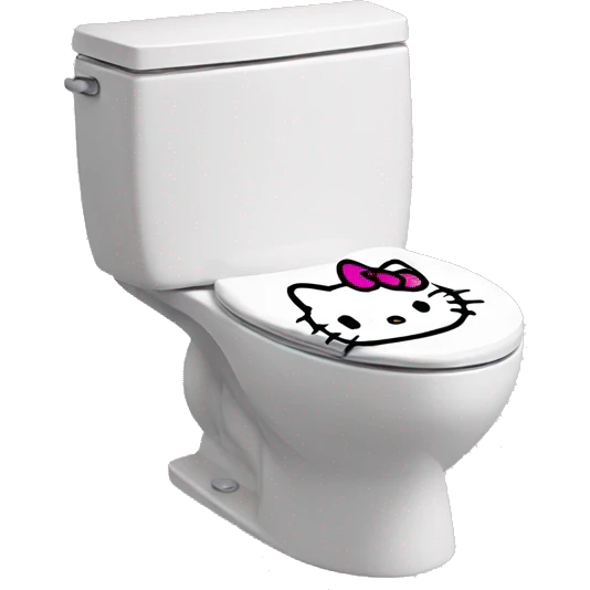 Hello kitty toilet  emoji