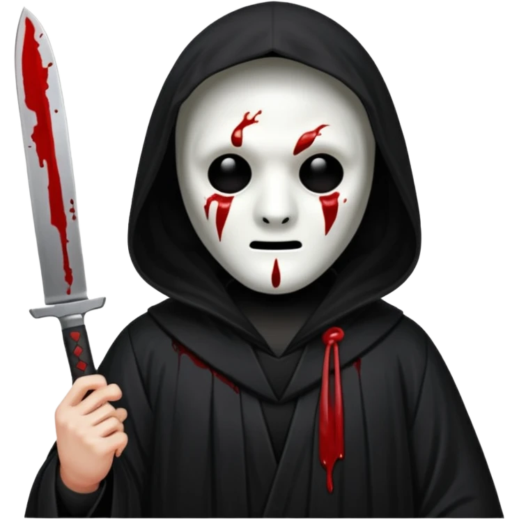 Create a ghostface emoji