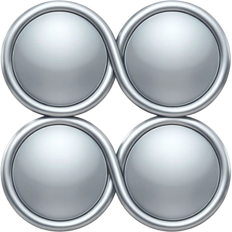 4 circles next to each other conected that looks like audi logo emoji