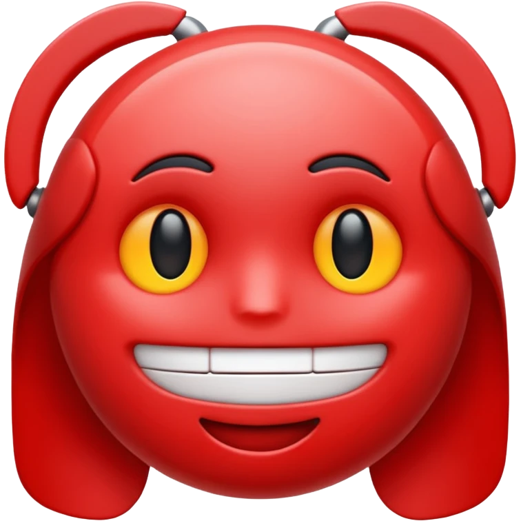 I want an emoji of "AI" in red writing emoji