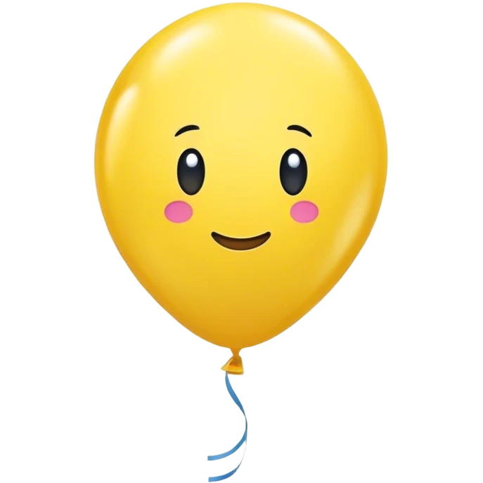 one yellow balloon emoji