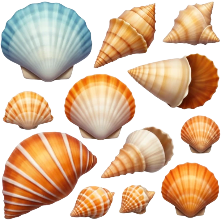 Seashells on the oceans edge emoji