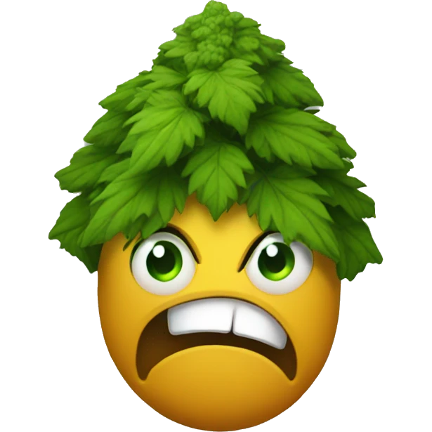Scared weed nug emoji