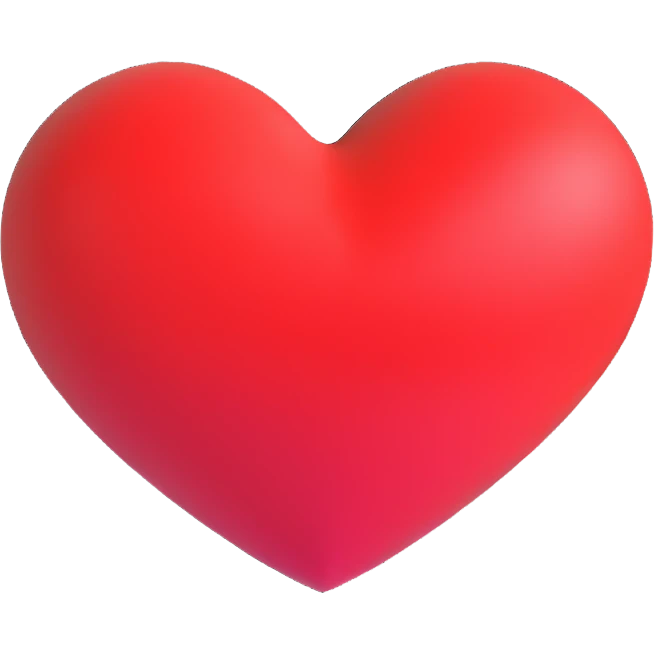 red heart emoji