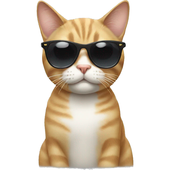 Cat with sunglasses emoji
