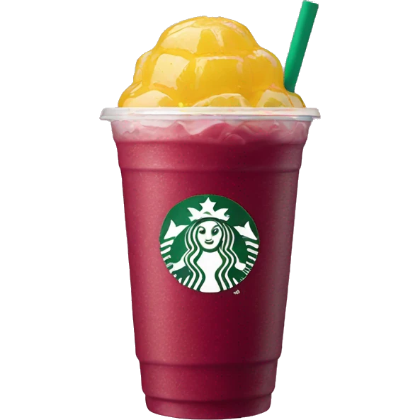 strawberry lemonade açaí starbucks emoji