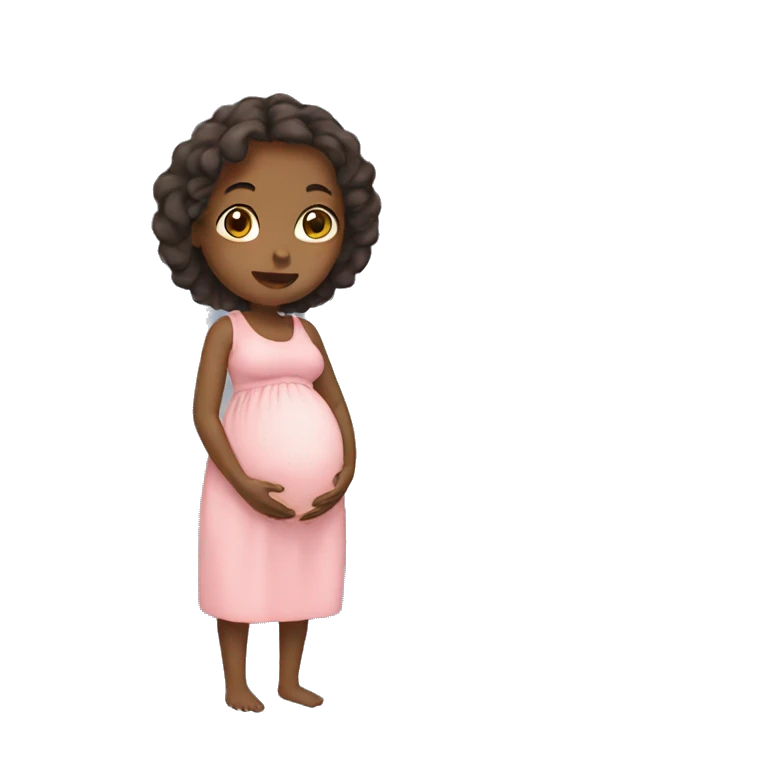 Pregnant girl emoji