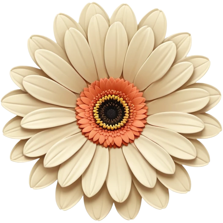 light beige Gerbera flowers  emoji