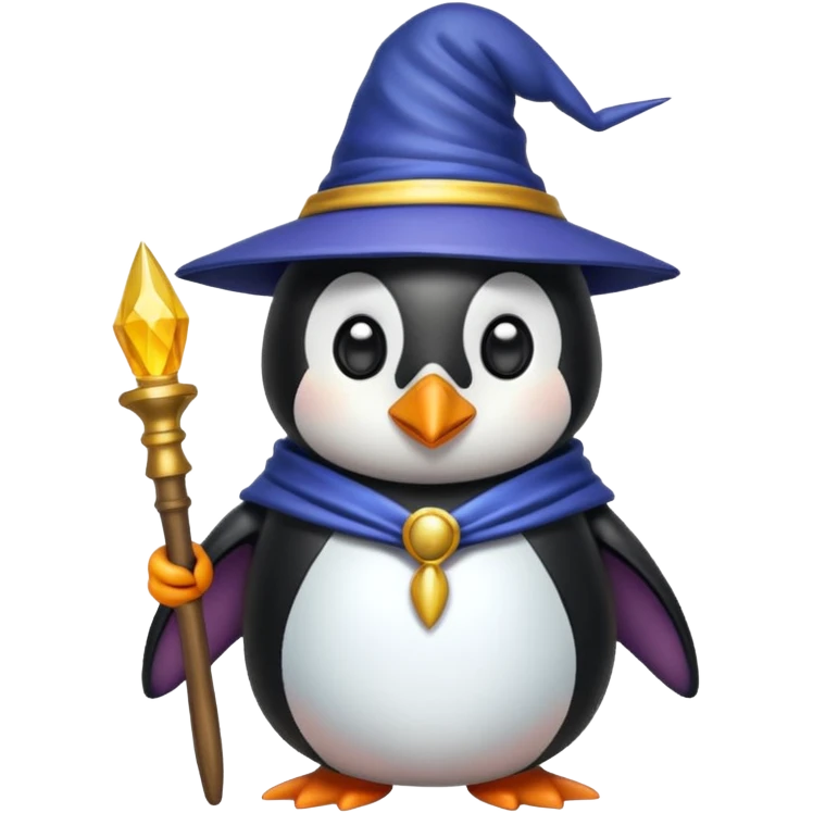 Penguin Wizard emoji