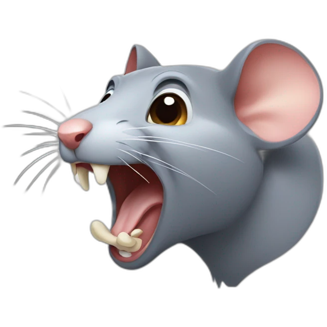 rat screaming emoji