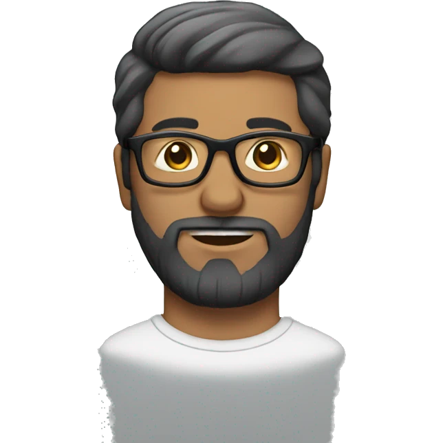 Man with glasses and beard emoji