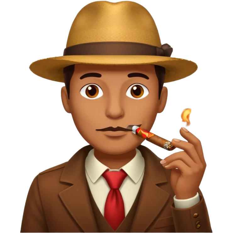 Guy faceGuy face with cigar emoji