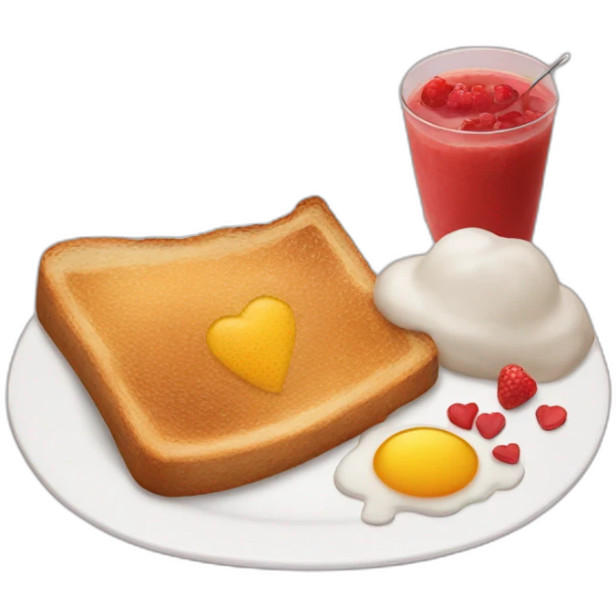 Love my breakfast  emoji