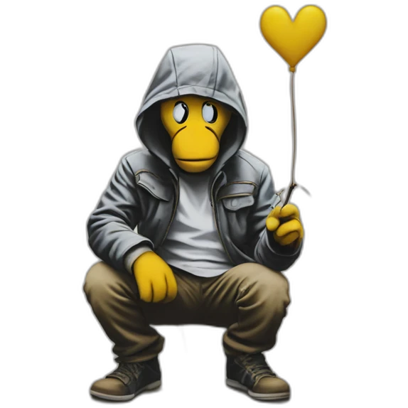 banksy graggiti emoji