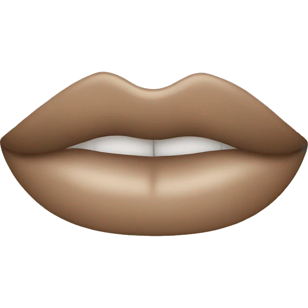 beige lipstick emoji