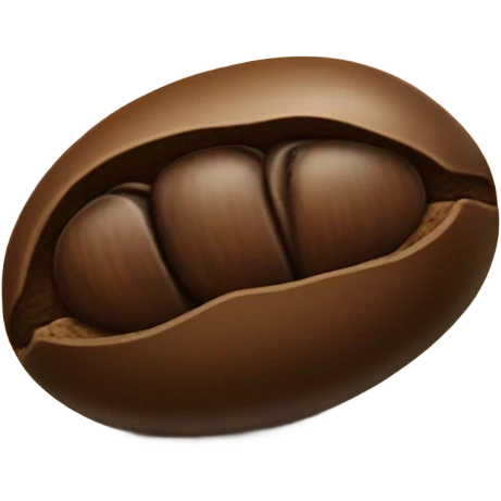 Coffee bean emoji