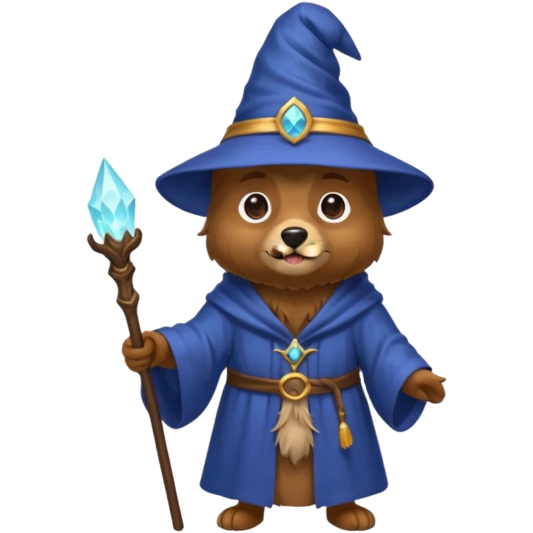 Dog wizard emoji