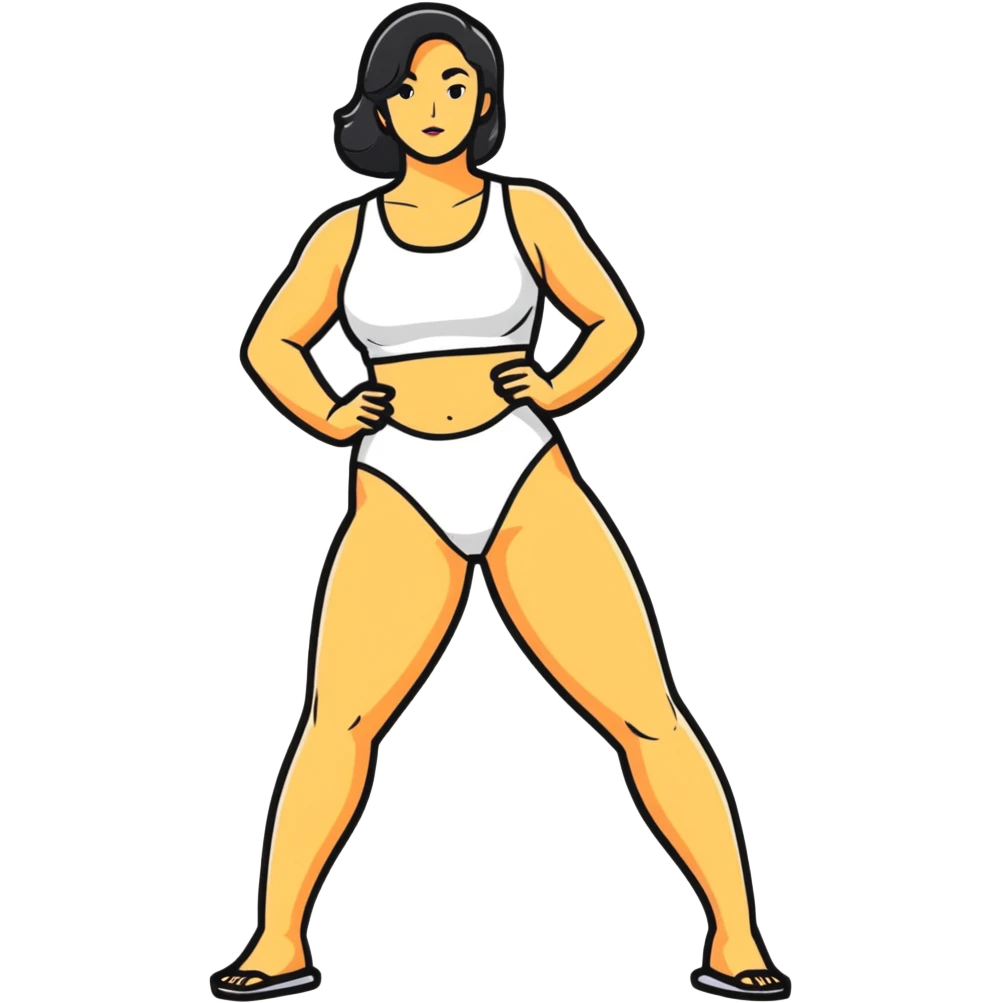 Woman with nice bidy emoji