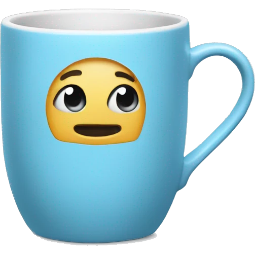 Light blue mug emoji