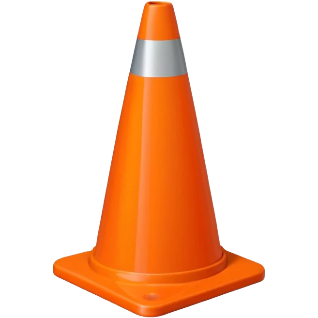 Generate one orange traffic cone emoji