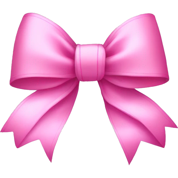 aesthetic pink bow ribbon emoji