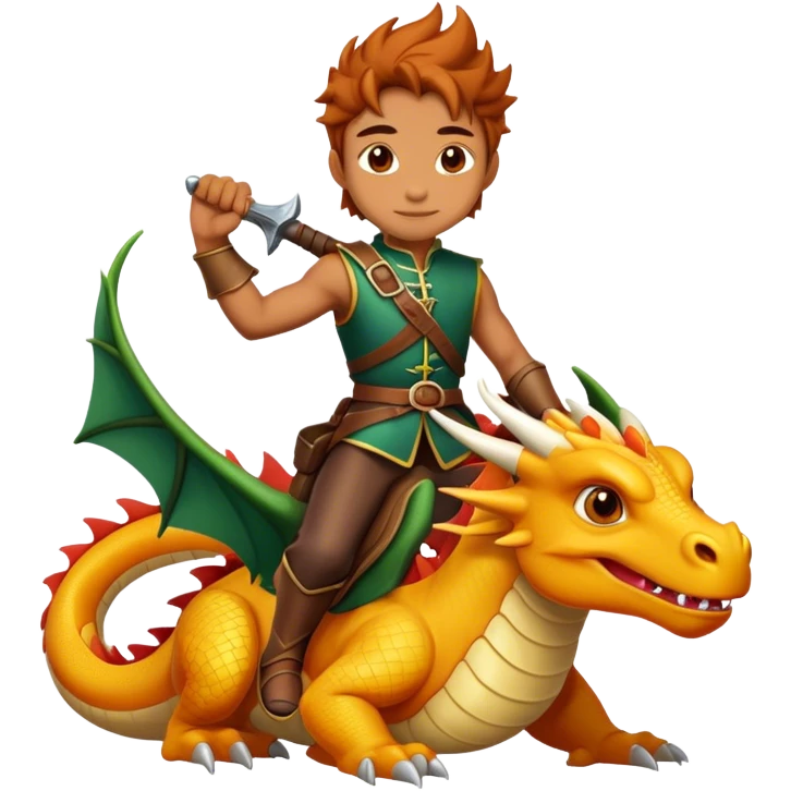 Dragon rider emoji