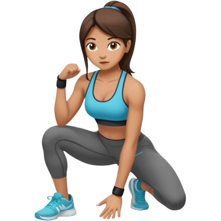 crouching woman emoji