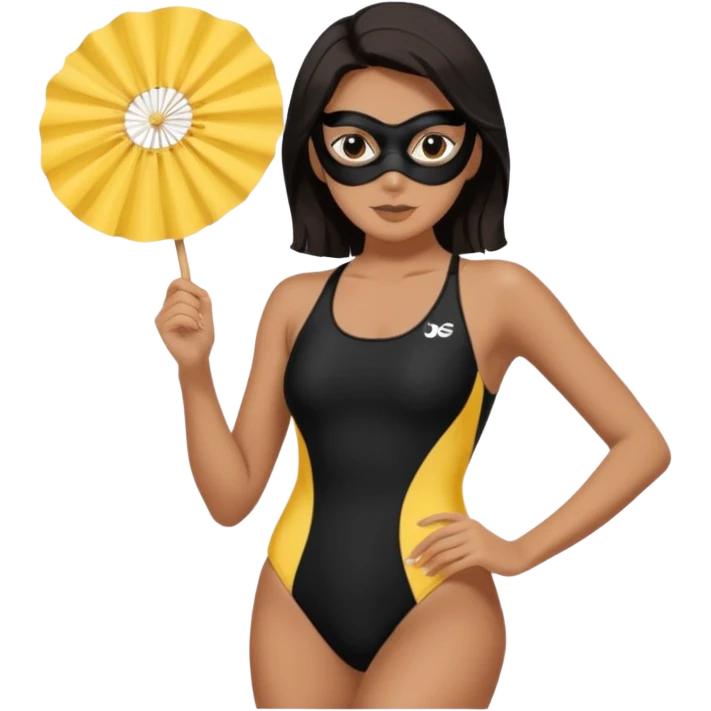 Bandita with black mask one piece fan emoji