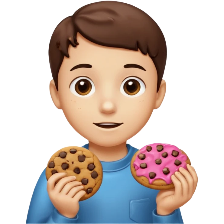 kid Holding Cookie emoji