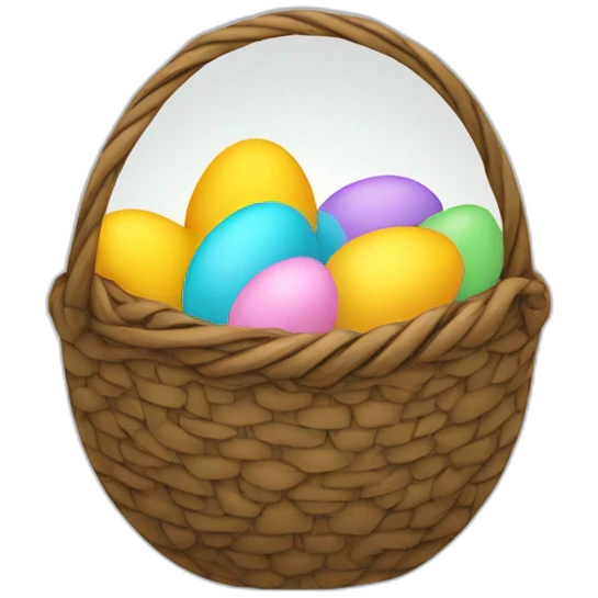easter egg basket emoji