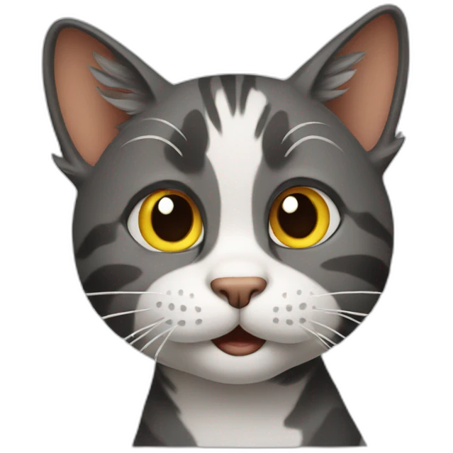 Goofy cat emoji