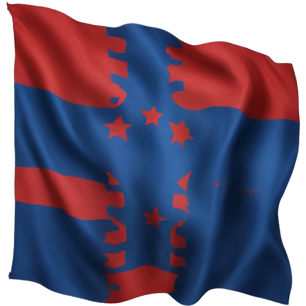 albanian flag with blue emoji