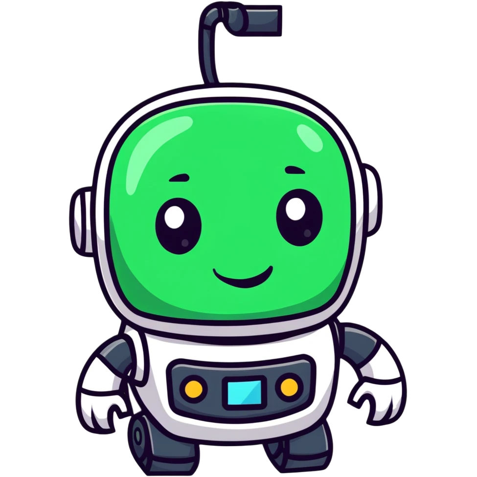 smiling robot head emoji