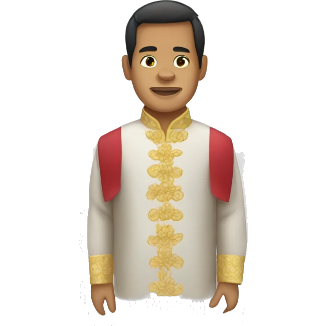 Filipino wearing barong  emoji