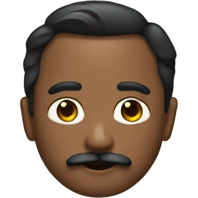Black elon musk mustache emoji