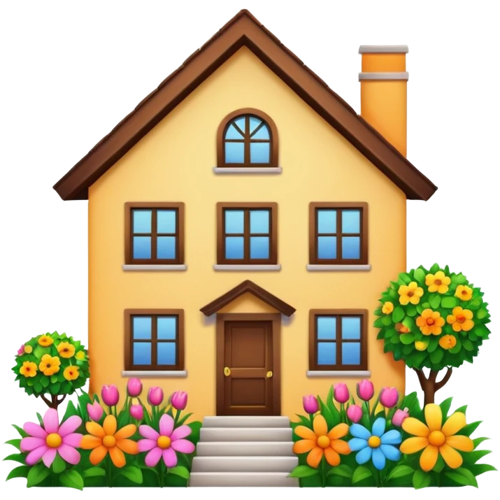 House of flowers emoji