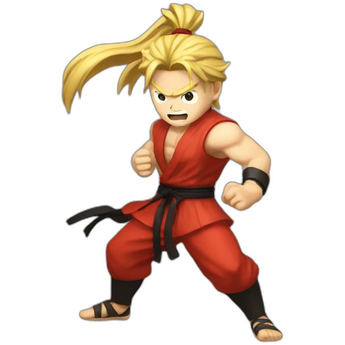 ken masters fighting feilong emoji