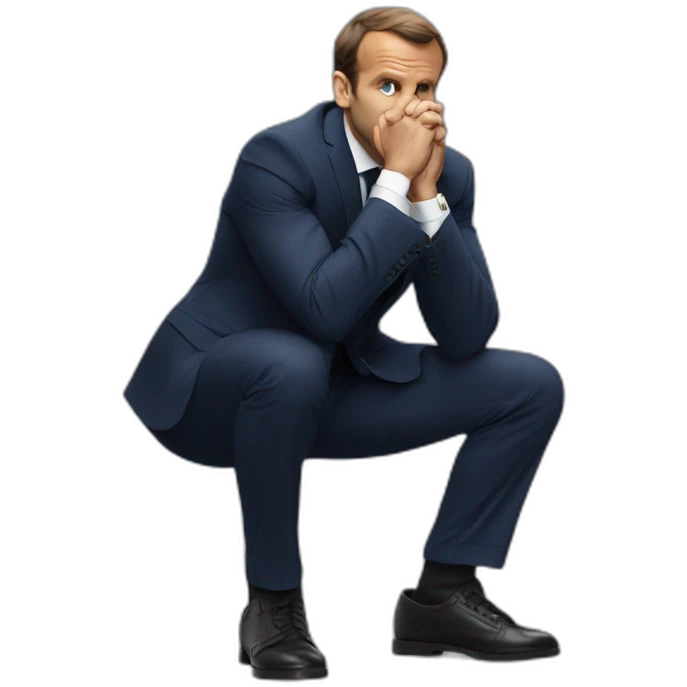 Macron squat emoji