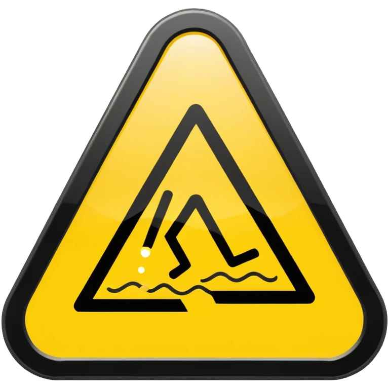 slippery surface sign emoji