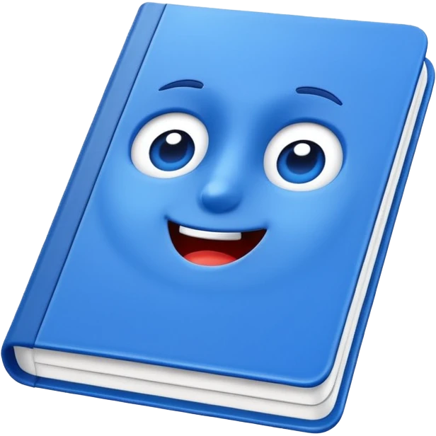 The Blue notebook3D emoji