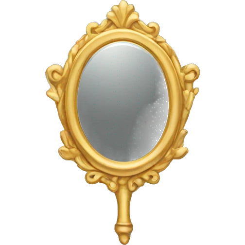 gold mirror emoji