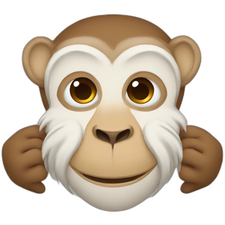 Letter M- with monkey- -friendly emoji