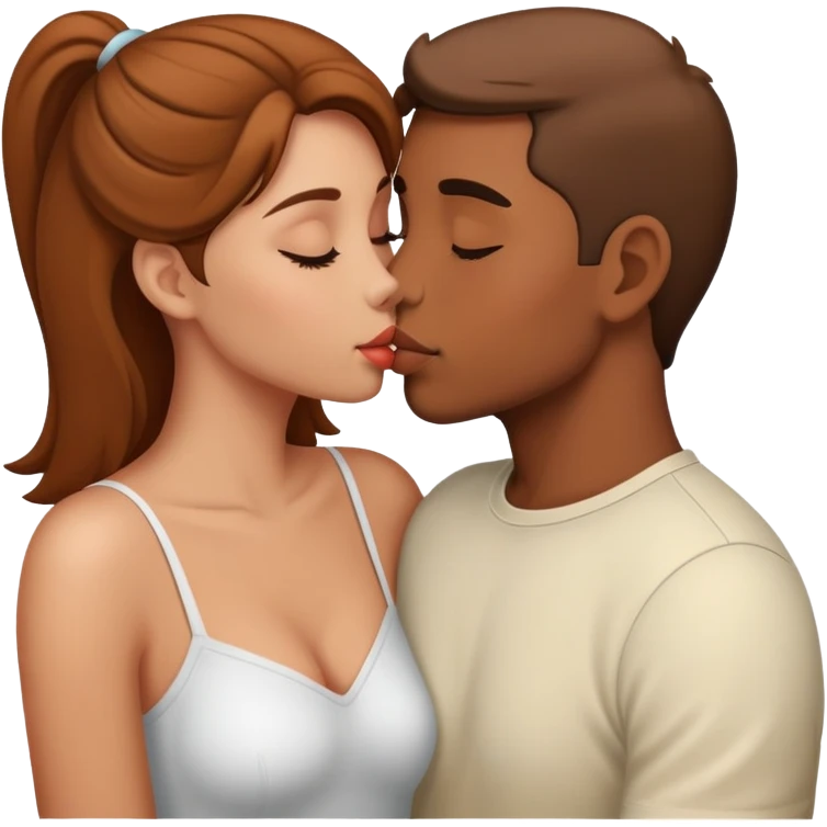 A pair kissing emoji